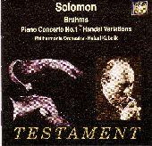 Album artwork for SOLOMON PLAYS BRAHMS