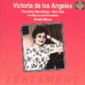 Album artwork for Victoria de Los Angeles EARLY RECORDINGS, 1942-195