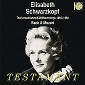 Album artwork for ELISABETH SCHWARZKOPF SINGS BACH & MOZART