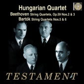 Album artwork for Hungarian Quartet plays Beethoven & Bartók