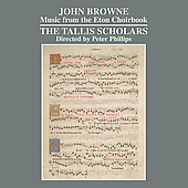 Album artwork for Browne: Music from the Eton Choirbook