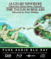Album artwork for Allegri: Miserere. Tallis Scholars/Phillips (Blu-r