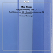 Album artwork for Reger: Organ Works, Vol. 3