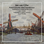 Album artwork for Jan van Gilse: PIANO CONCERTO