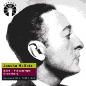 Album artwork for Jascha Heifetz Plays Bach, Vieuxtemps & Gruenberg.