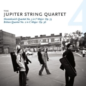 Album artwork for Britten, Shostakovich / The Jupiter String Quartet