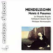 Album artwork for Mendelssohn: Motets & Psaumes / Herreweghe