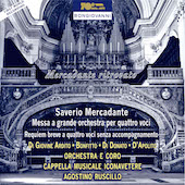 Album artwork for Mercadante: Mass for Orchestra & 4 Voices