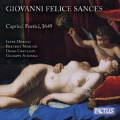 Album artwork for Sances: Capricci Poetici, Vol. 1