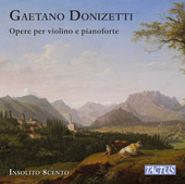 Album artwork for Donizetti: Opere per violino e pianoforte