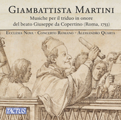 Album artwork for Martini: Musiche per il triduo in onore del beato 