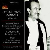 Album artwork for Claudio Arrau plays Beethoven, Schumann & Liszt
