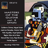 Album artwork for Masters of the Guitar, Vol. 2: Spain