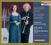 Album artwork for Jauchzet Gott - Canatats for Soprano & Trumpet