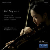 Album artwork for Sinn Yang: Debussy / Schubert / Bartok / Widmann /