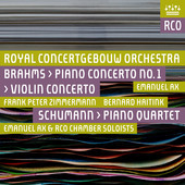 Album artwork for Brahms: Piano Concerto No. 1 & Violin Concerto - S