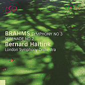 Album artwork for BRAHMS. Symphony No.3, Serenade No.2. LSO/Haitink