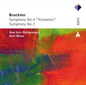 Album artwork for Bruckner: Symphonies 4 & 7 / Masur