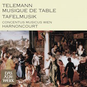 Album artwork for Telemann: Tafelmusik / Harnoncourt