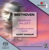 Album artwork for Beethoven: SYMPHONIES 2 & 5 / Masur