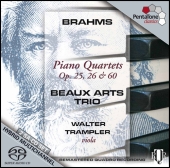 Album artwork for BRAHMS - PIANO QUARTETS 1 - 3