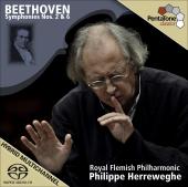 Album artwork for Beethoven: Symphonies nos. 2 & 6 / Herreweghe