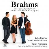 Album artwork for Brahms: Violin Concerto, Double Concerto / Fischer