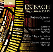 Album artwork for Bach: Organ Works, Vol. 4  /Quinney