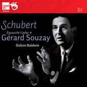 Album artwork for Gerard Souzay: Favourite Schubert Lieder