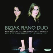 Album artwork for Martinu: Concerto for Two Pianos. Bizjak Piano Duo