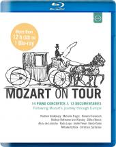 Album artwork for Mozart on Tour - 14 Piano Concertos & 13 Documenta
