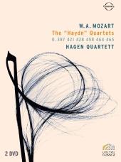 Album artwork for Mozart: The Haydn Quartets (Hagen Quartett)