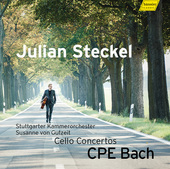 Album artwork for CPE Bach: Cello Concertos / Steckel