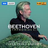 Album artwork for Beethoven: Symphonies Nos. 4 & 5 / Saraste