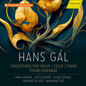 Album artwork for Gál: Concertinos for violin / cello / piano & str