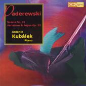 Album artwork for Padereswki: Sonatas, Variations / Antonin Kubalek