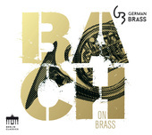 Album artwork for BACH ON BRASS / German Brass