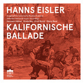 Album artwork for Eisler: Kalifornische Ballade