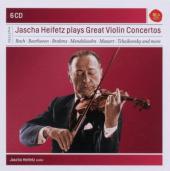 Album artwork for Jascha Heifetz Plays Great Violin Concertos - Sony